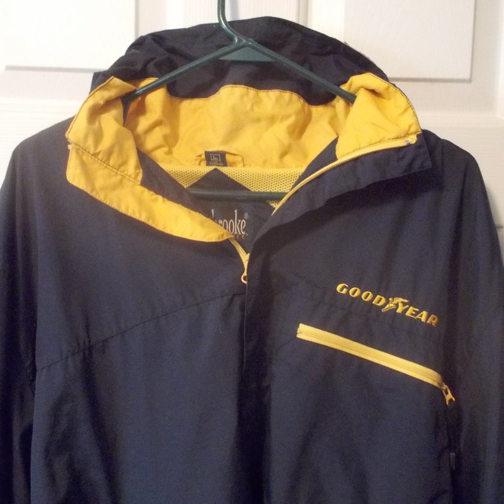 Vintage Goodyear Tire Dunbrooke Windbreaker Jacket with Hood